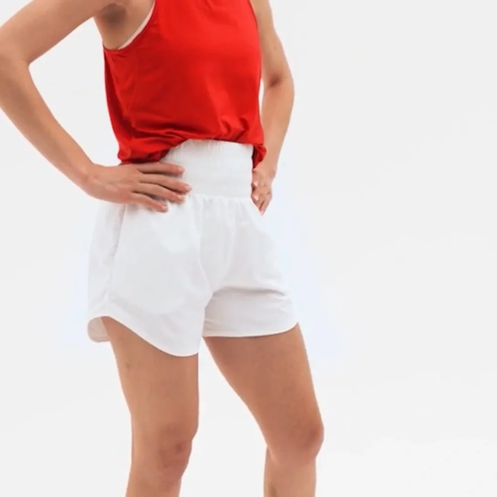 Nike One Dri-Fit Ultra High Waisted 3” Brief Lined Athletic Shorts White XL